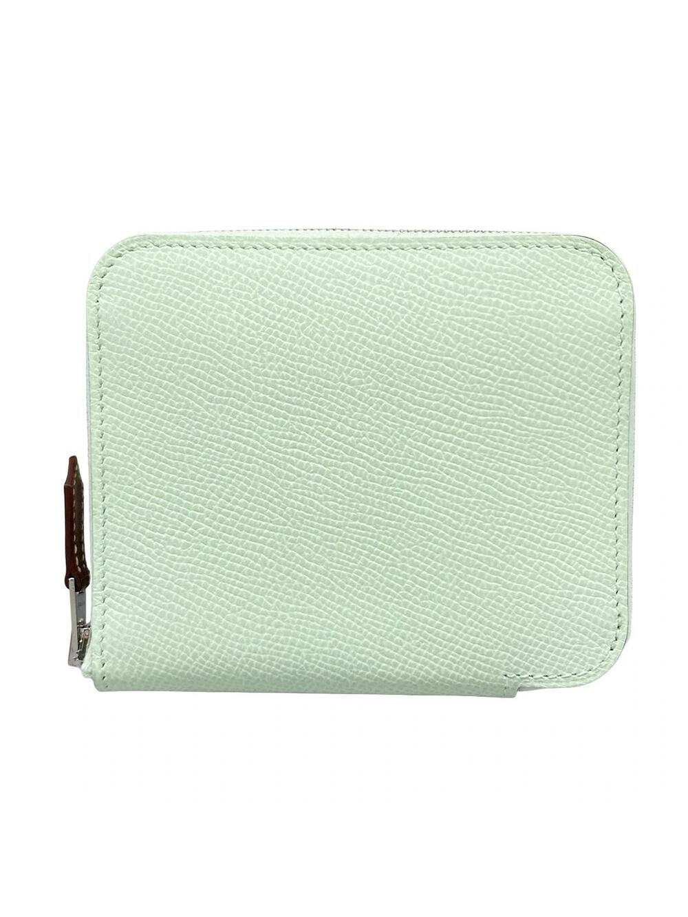 Hermes Azap Compact Silkin Vert Fizz #368672H13B